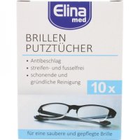 Brillenputztücher Elina 10er in Einzelsachets Elina Med